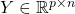 Y\in \mathbb{R} ^{p\times n}